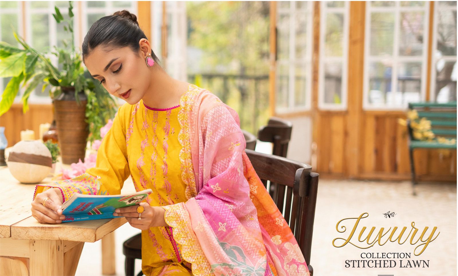 Ready to wear Stitched embroidered lawn with embroidered dupatta khadija kumail new collection shop now 155 1
